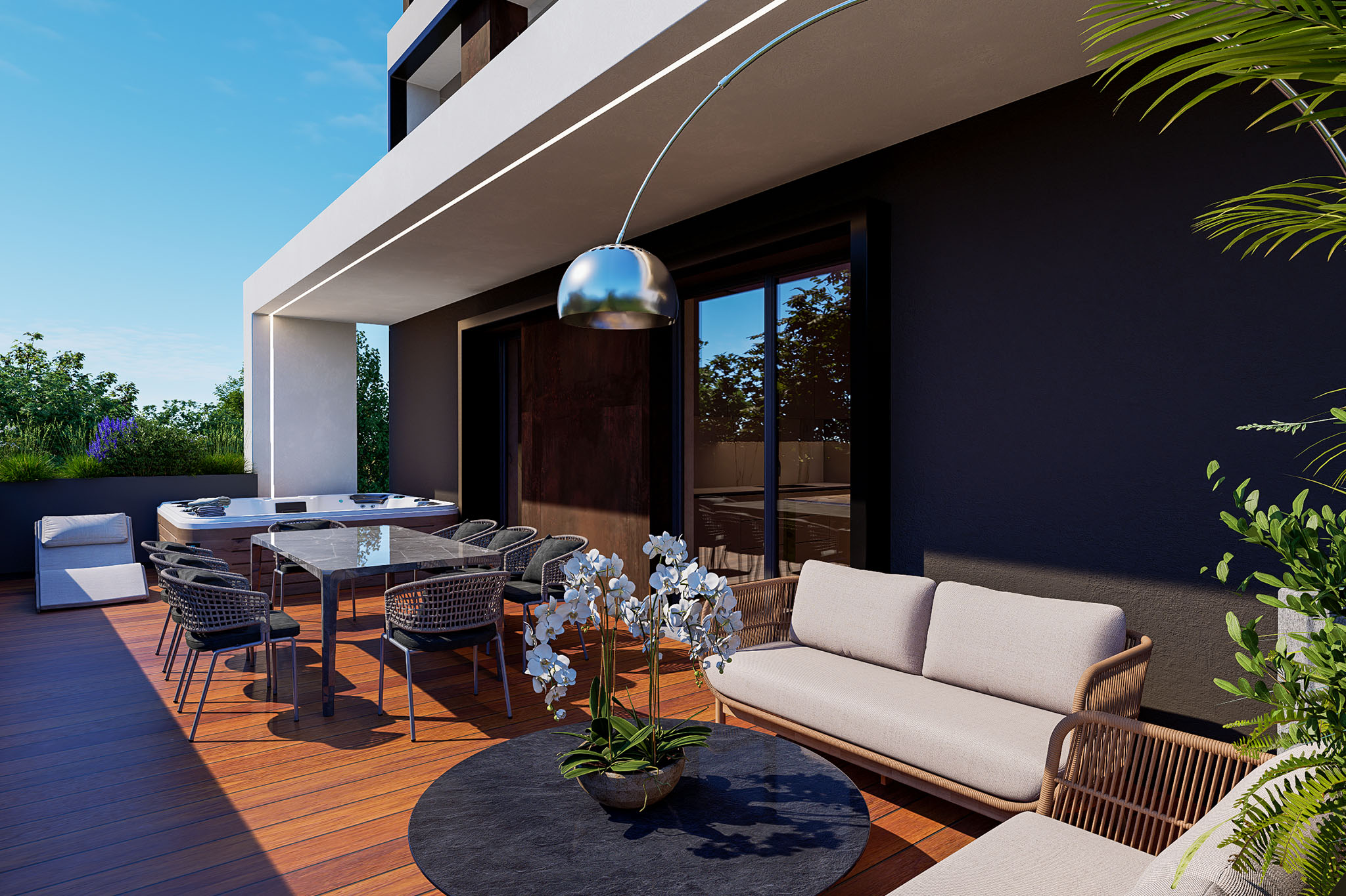 04_terr01 Trilocale con terrazzo e solarium di nuova costruzione
