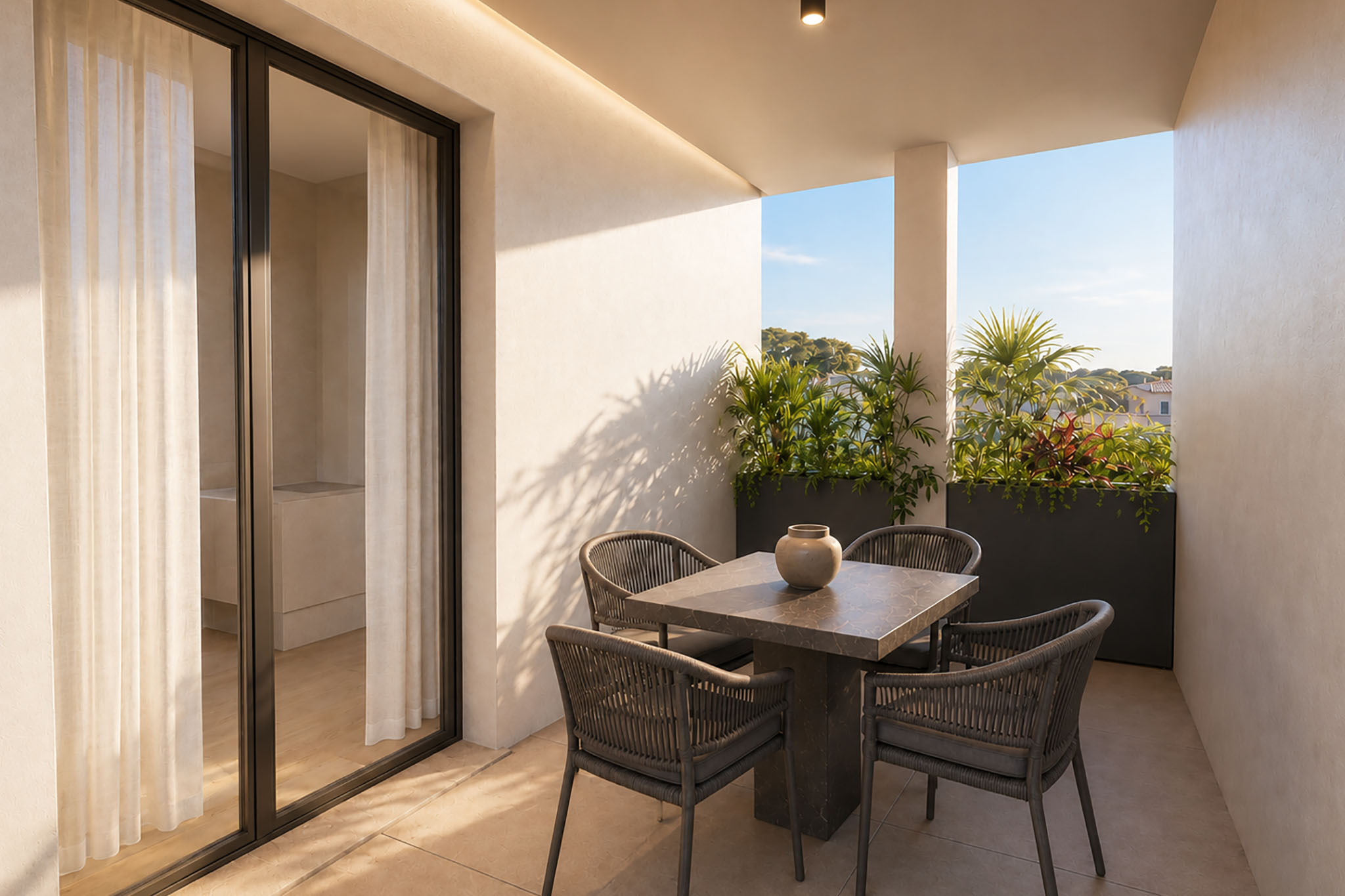 Trilocale con balcone coperto di nuova costruzione