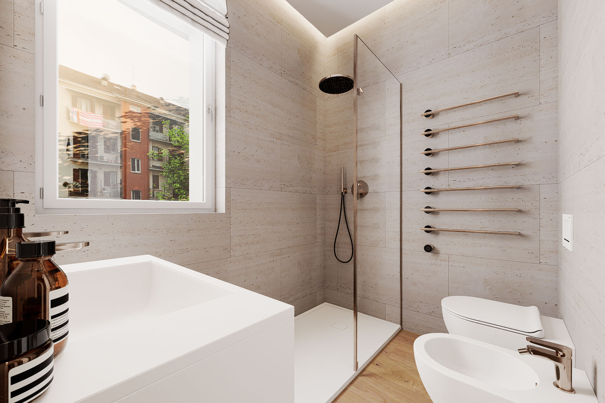 Trilocale con balcone coperto di nuova costruzione