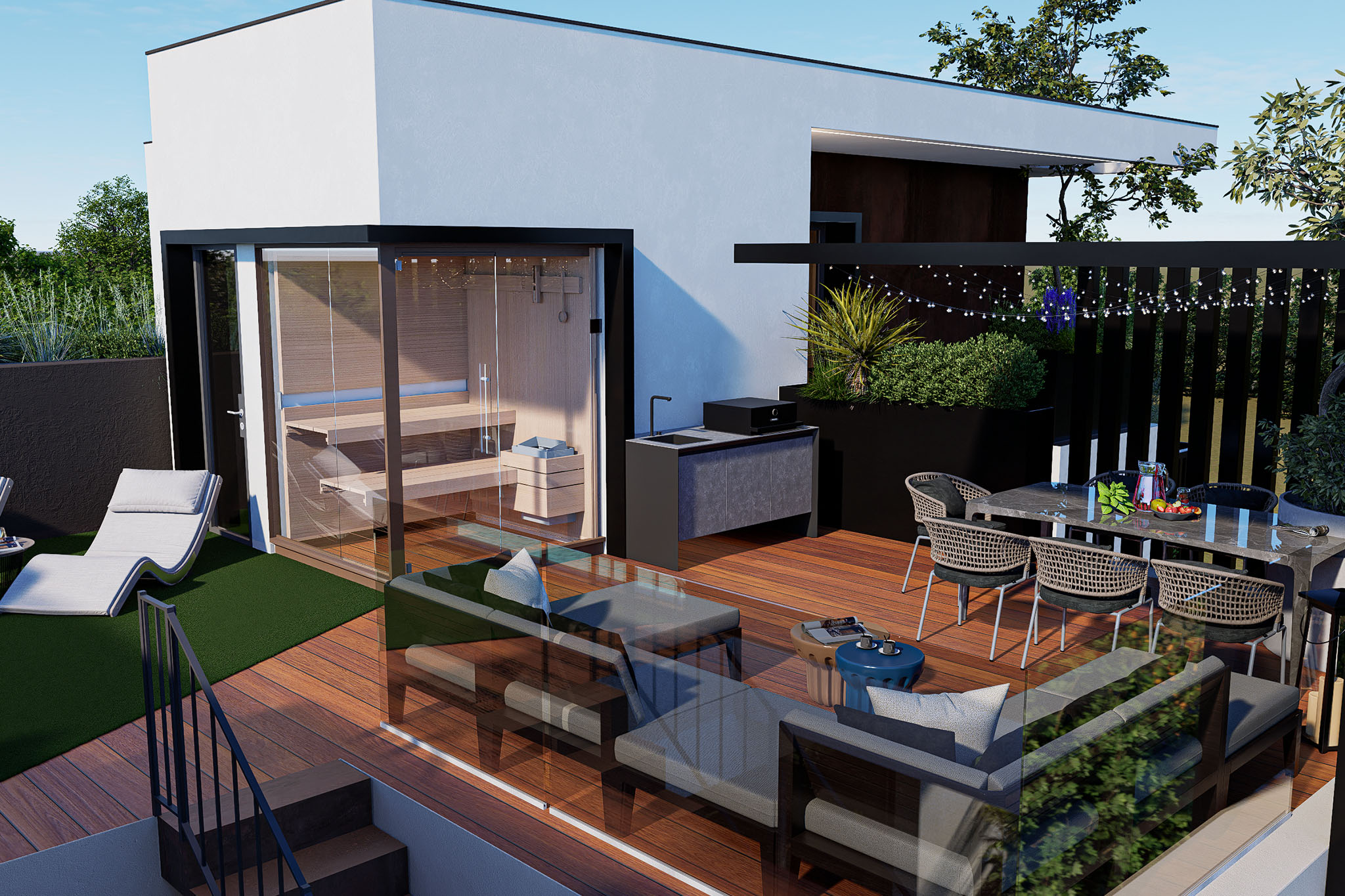 19_terr04 Attico con terrazzo solarium di nuova costruzione