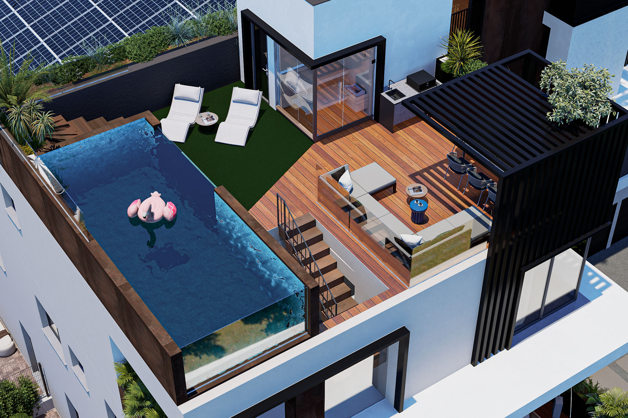 21_terr06 Attico con terrazzo solarium di nuova costruzione
